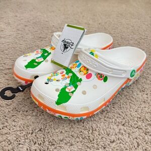 Disney Parks Crocs Womens 11 M/9 Classic dtp Balloon Clog White Multicolor‎ NWT